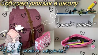 Собираю Рюкзак и Пенал в Школу / back to school 2022 / Что в моём рюкзаке и пенале?