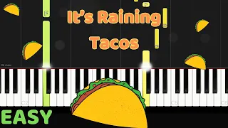 It's Raining Tacos on piano - Easy Piano tutorial by Tunes With Tina