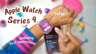 🍎Apple Watch Series 9 GPS 45mm Unboxing and First Impressions