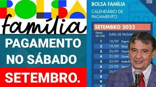 SETEMBRO PAGAMENTOS DO BOLSA FAMÍLIA NO SÁBADO?