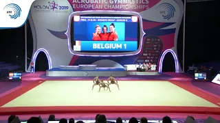Women's group Belgium - 2019 European Age Group competitions, 11 - 16 final
