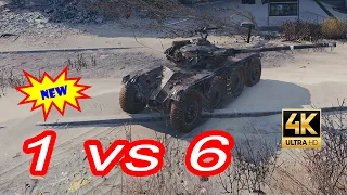 Panhard EBR 90: CLEAR MAP 1 VS 6 - WOT Replays 4K HD