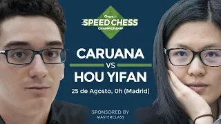 Hou Yifan vs Fabiano Caruana (Campeonato de Ajedrez Speed Chess 2017)