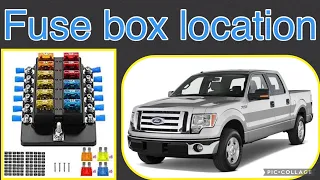 The fuse box location on a 2011 Ford F-150