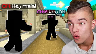 MOJE PIERWSZE SPOTKANIE z "ON" jako "ONKA" w Minecraft! (śmieszne)