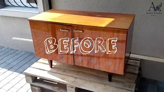 СТИЛЬНАЯ ПЕРЕДЕЛКА СОВЕТСКОЙ ТУМБЫ / ПЕРЕДЕЛКА СТАРОЙ МЕБЕЛИ / how to remake an old dresser