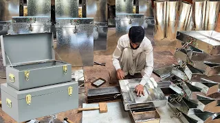 Amazing Skills Made Beautiful Big Storage Box With Steel Sheet | How its made