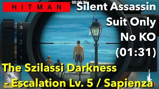 HITMAN | The Szilassi Darkness / Escalation Lv. 5 | No KO, Suit Only, Silent Assassin (01:31)