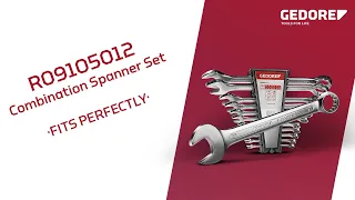 GEDORE red Combination Spanner Set | R09105012 | All required sizes 10 - 32 mm in one set