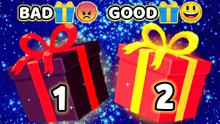 SHOOSE YOUR GIFT BAD OR GOOD 😠🎁😃.  ELIGE TU REGALO BOM OU MAL.😠🎁😃. ESCOLHA SEU PRESENTE BOM OU RUIM.