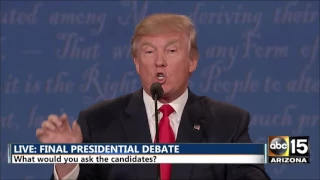 Trump: You can't translate that! - Donald Trump Hillary Clinton Final Presidential Debate