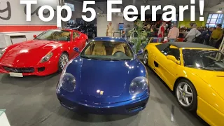 TOP 5 FERRARI DI Fiera Auto e Moto d’Epoca Padova 2022.