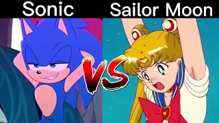 Zero Two Dodging meme - Sonic VS Sailor Moon