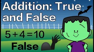 Halloween: Addition True and False: Add to 10: Math Brain Break