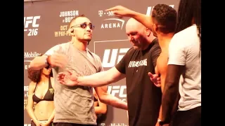 UFC 216 Weigh Ins: Tony Ferguson vs. Kevin Lee Staredown