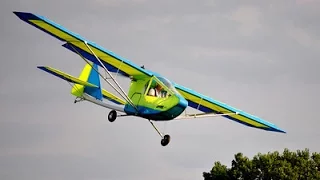 Learn to fly the Hawk Ultralight Aircraft Landings Stalls Roy Dawson video