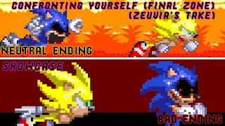 Sonic.EXE: Confronting Yourself [Final Zone] (Zeuvia's Take) Mod | Neutral & Bad Ending | FNF