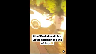 CHIEF KEEF BRINGS CHICAGO TO THE HILLS…😭😭 | #shorts #4thofjuly #chiefkeef #fireworks #rap #goat