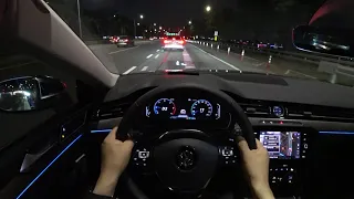 2020 Volkwagen Arteon 2.0 TDI POV night drive