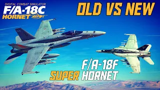 DCS: F/A-18F Super Hornet Vs F/A-18C Hornet | Old Vs New Dogfight