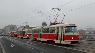 Průvod k 60 letům tramvají T3 v Praze ( info v popisku )