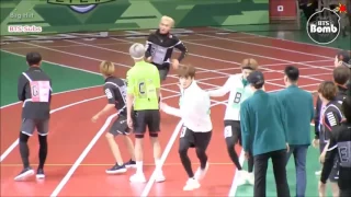 [SUB ESPAÑOL][BANGTAN BOMB] BTS' Relay race @ 2016 추석특집 아육대 Robert CnPayne