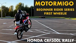 Honda CRF300L Rally: Beginner Motorcycle Wheelie