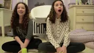 Sam and Maddie singing the cup song
