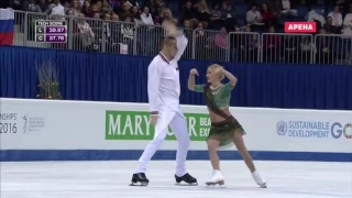 Tatiana Volosozhar  Maxim Trankov SP Bollywood 2016   Europe Bratislava