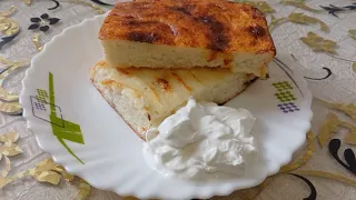 Ароматная Творожная Запеканка на молоке со вкусом Лимона.Рецепт Домашняя кухня СССР