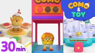 Como | Ski Jumping + More Episode 30min | Learn colors and words | Como Kids TV