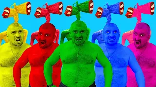 Color Team Hulk VS Color Team Siren Head