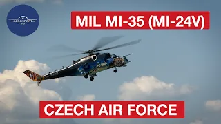 A  Czech Air Force Mil MI-35 (MI-24V) bemutató repülése – SIAF 2021 (AEROsport)