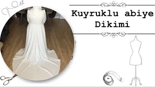 Kuyruklu abiye dikimi💯nikah elbisesi dikimi✅#abiye#kloşetek