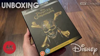 Pirates of the Caribbean 5 movie collection 4k UltraHD Blu-ray Unboxing