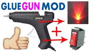 How to set switch and Power Indicator on Glue gun (Glue Gun Mod)