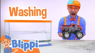 Learn to Wash Toy Trucks | Blippi Full Episodes | Educational Videos for Kids | Blippi Toys