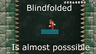 Blindfolded New Super Mario Bros Wii is ALMOST Possible