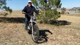 Playing with my 1975 Honda TL250