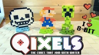 Undertale - Mario - Minecraft - Qixels - Пиксели Квиксели - Андертейл - Марио - Майнкрафт