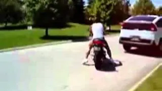 Motorcycle Accident (Funny ) oh shit