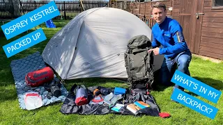 Packing my Osprey Kestrel 48 Backpack with Wild Camping Gear