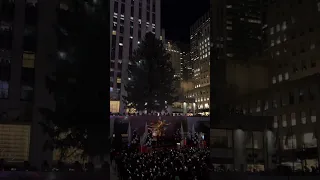 Famous Rockefeller Center Tree lightning, New York .2022