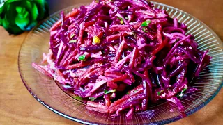 Eat in a minute! A new beetroot salad for every day and for the holiday!