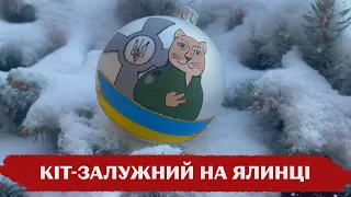 Кіт Залужний, пес Патрон у панамі: боєць створює благодійні ялинкові прикраси із символами війни