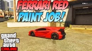 GTA 5- Secret Paint Jobs #1! "Ferrari Red"  (GTA 5 Secret Paint Jobs)