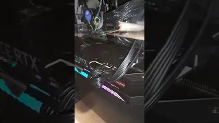 My new asus rog strix rtx 3060 ti is blinking red suddenly and my pc is working fine