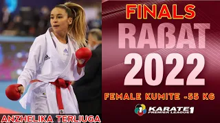 GOLD 🥇 MEDAL MATCH | FINAL FEMALE KUMITE -55 KG | ANZHELIKA TERLIUGA (UKR) VS YOUSSEF AHLAM (EGY)