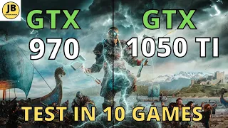 GTX 970 VS GTX 1050 TI IN 2022 - TEST IN 10 GAMES