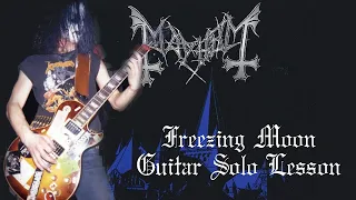 Mayhem - Freezing Moon - Guitar Solo Lesson